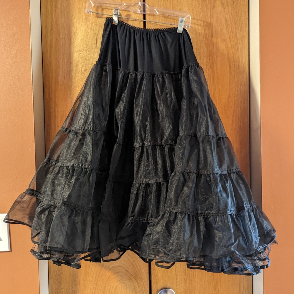 Black poofy underskirt, vintage